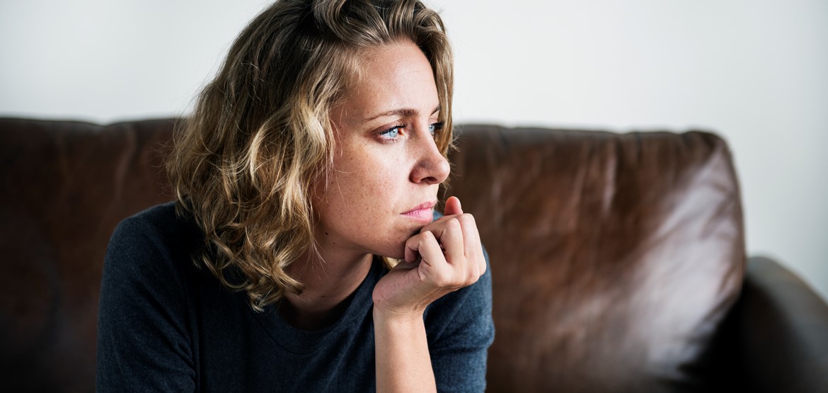 Woman looking concerned