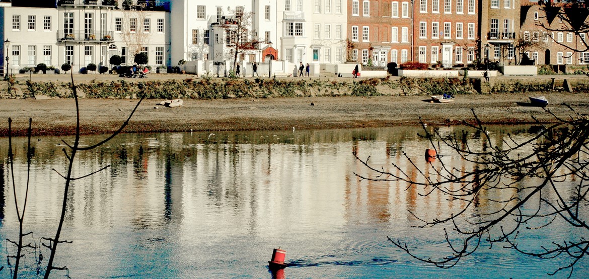 View of river and Chiswick