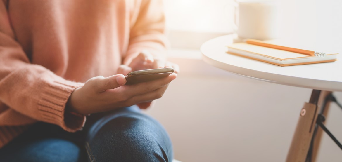 Woman on phone