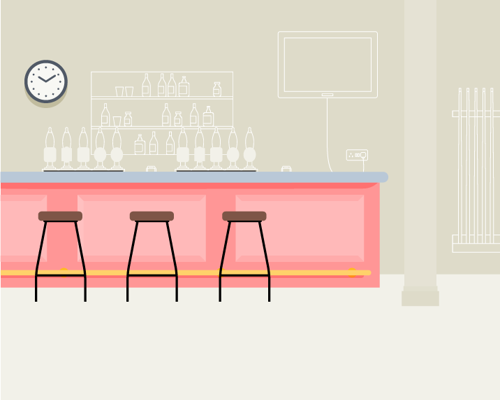 Illustration of a bar