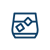 Tumbler glass icon