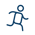 Person running icon